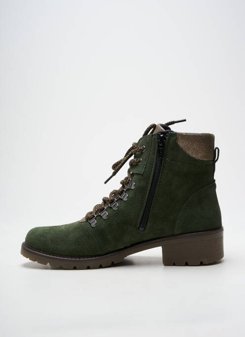 Bottines/boots nubuck talon plat jusqu'à 3cm vert ALTEX femme