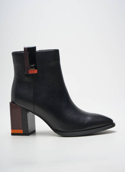Bottines/boots bout pointu talon de 7 à 9cm noir METAMORF'OSE femme