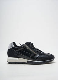 Baskets fermeture zip et lacets talon plat jusqu'à 3cm noir REBELLES femme