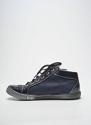 Baskets fermeture zip et lacets talon plat jusqu'à 3cm bleu BELLAMY femme