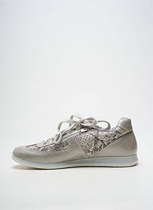Baskets fermeture zip et lacets talon plat jusqu'à 3cm gris BELLAMY femme