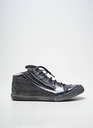 Baskets fermeture zip et lacets talon plat jusqu'à 3cm bleu BELLAMY femme