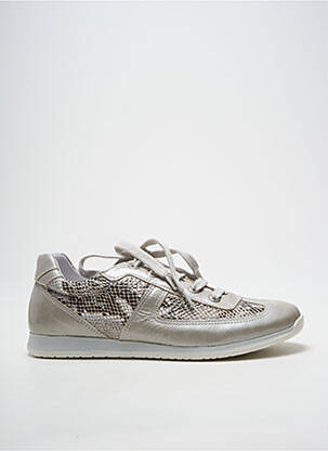 Baskets fermeture zip et lacets talon plat jusqu'à 3cm gris BELLAMY femme