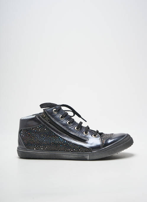 Baskets fermeture zip et lacets talon plat jusqu'à 3cm bleu BELLAMY femme