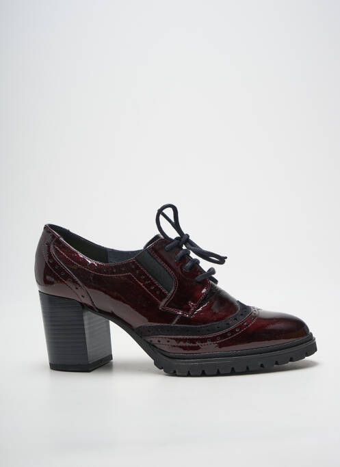 Derbies matière lisse talon de 7 à 9cm violet GEO-REINO femme