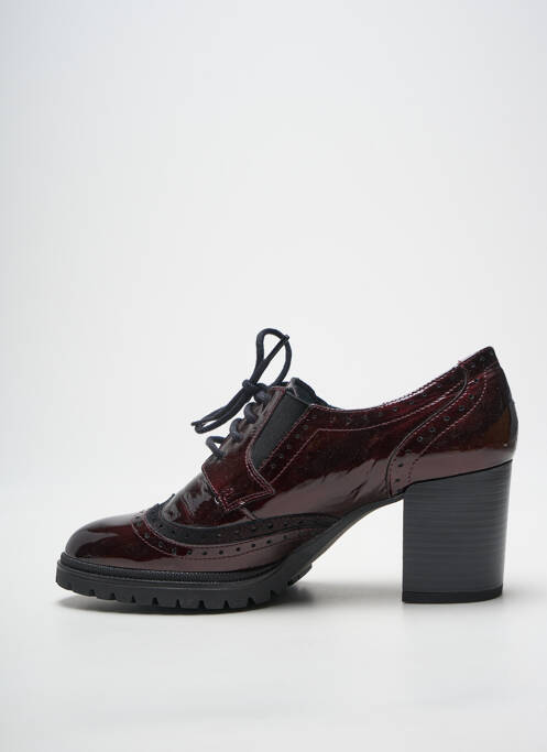 Derbies matière lisse talon de 7 à 9cm violet GEO-REINO femme