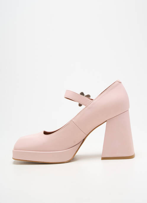 Escarpins fermeture boucle(s) talon de 7 à 9cm rose ANGEL ALARCON femme