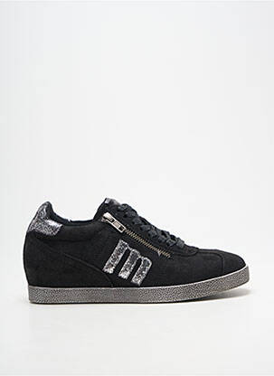 Baskets talon compensé talon de 4 à 6cm noir MTNG femme