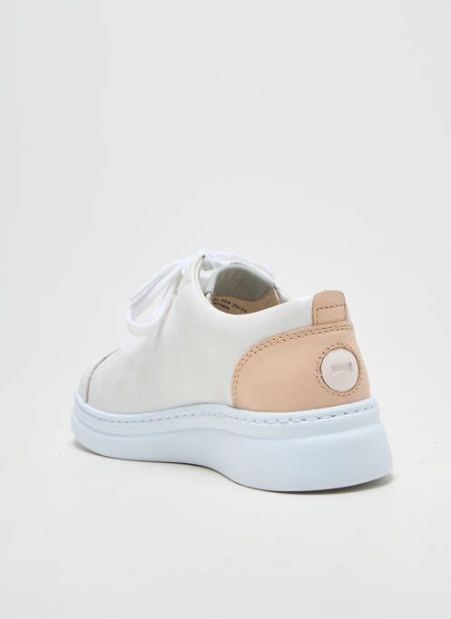 Baskets bout rond talon plat jusqu'à 3cm blanc CAMPER femme