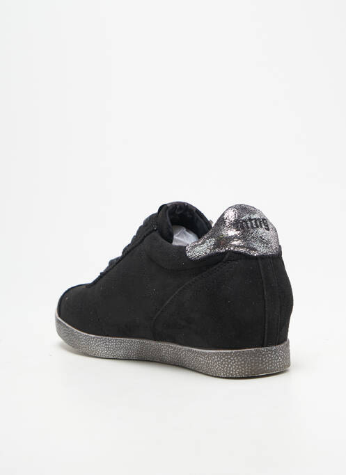 Baskets talon compensé talon de 4 à 6cm noir MTNG femme