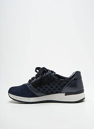 Baskets fermeture zip et lacets talon plat jusqu'à 3cm bleu ALTEX femme