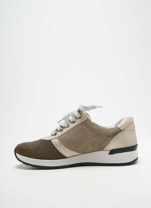 Baskets fermeture zip et lacets talon plat jusqu'à 3cm vert ALTEX femme