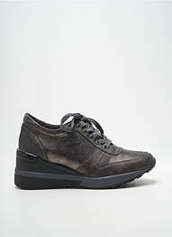 Baskets talon compensé talon de 7 à 9cm gris B3D femme