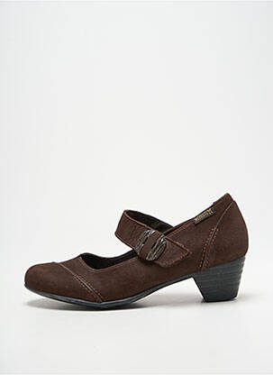 Escarpins cubain talon de 4 à 6cm marron MEPHISTO femme