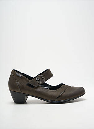 Escarpins cubain talon de 4 à 6cm gris MEPHISTO femme