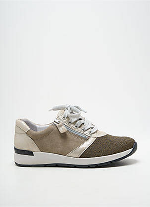 Baskets fermeture zip et lacets talon plat jusqu'à 3cm vert ALTEX femme