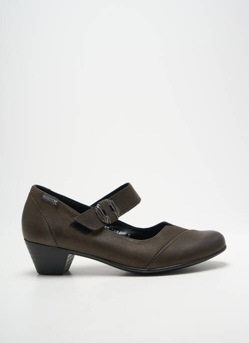 Escarpins cubain talon de 4 à 6cm gris MEPHISTO femme