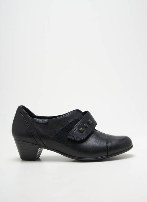 Derbies cubain talon de 4 à 6cm noir MEPHISTO femme