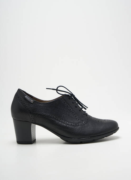 Derbies bout rond talon de 4 à 6cm noir MEPHISTO femme