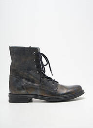 Bottines/boots tissage satiné talon plat jusqu'à 3cm gris BELLAMY femme