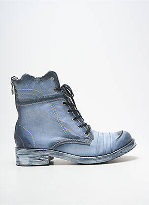 Bottines/boots talon bas talon plat jusqu'à 3cm bleu MACIEJKA OBUWIE femme