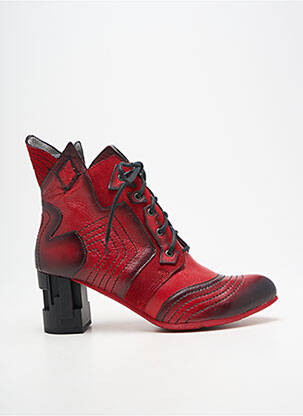 Bottines/boots bout pointu talon de 7 à 9cm rouge MACIEJKA OBUWIE femme