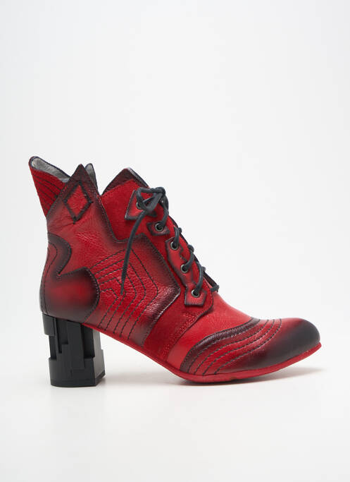 Bottines/boots bout pointu talon de 7 à 9cm rouge MACIEJKA OBUWIE femme