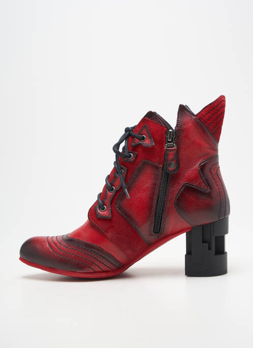 Bottines/boots bout pointu talon de 7 à 9cm rouge MACIEJKA OBUWIE femme