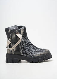 Bottines/boots tissage satiné talon de 4 à 6cm noir MACIEJKA OBUWIE femme