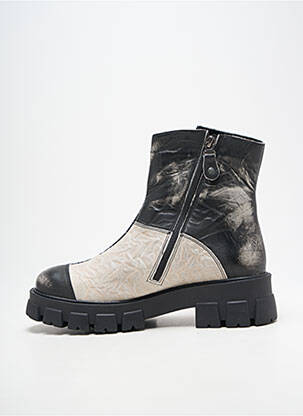 Bottines/boots tissage satiné talon de 4 à 6cm noir MACIEJKA OBUWIE femme