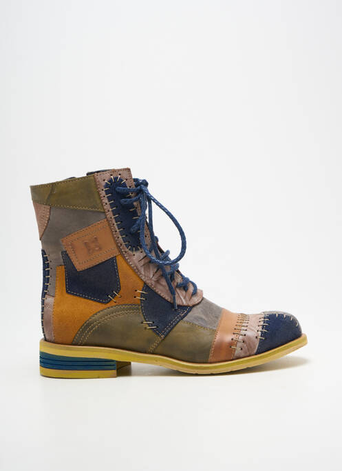 Bottines/boots talon bas talon plat jusqu'à 3cm bleu MACIEJKA OBUWIE femme