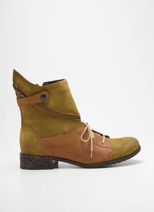 Bottines/boots nubuck talon plat jusqu'à 3cm vert MACIEJKA OBUWIE femme