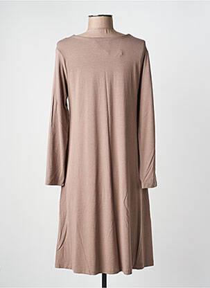 Robe mi-longue manches longues manches longues marron GUITARE femme