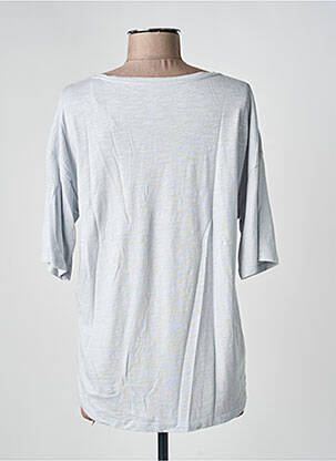 T-shirt col v manches courtes gris JUVIA femme