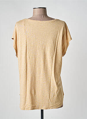 T-shirt coupe droite manches courtes beige JUVIA femme