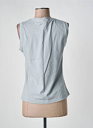 Débardeur stretch sans manche gris O'MER femme