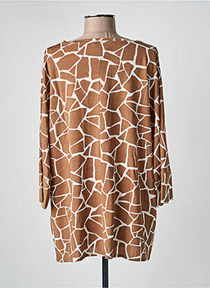 Tunique manches longues col rond marron MARIA BELLENTANI femme