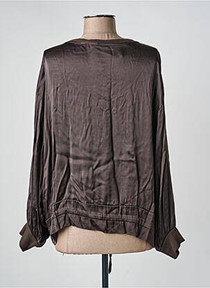 Veste casual poches marron MADE IN ITALY femme