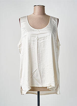 Top stretch sans manche beige HUMILITY femme