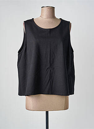 Top stretch sans manche noir HUMILITY femme