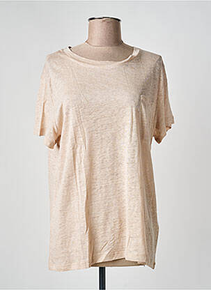 T-shirt coupe droite manches courtes rose JARDIN PRIVÉ femme