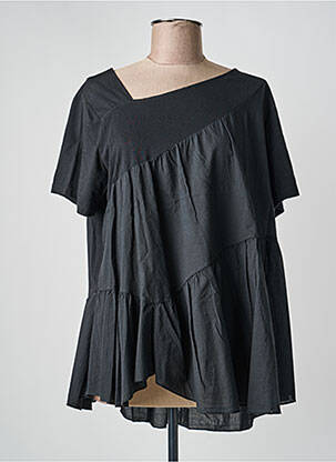 Tunique manches courtes manches courtes noir B.YU femme