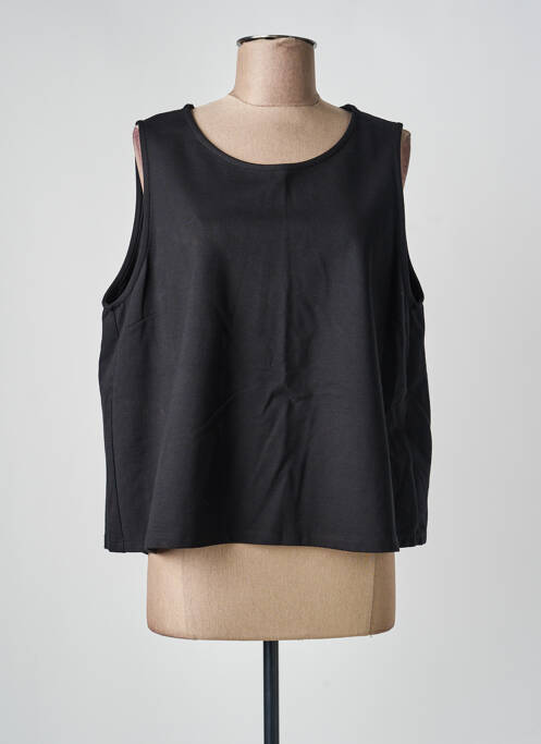 Top tissage jersey sans manche noir HUMILITY femme