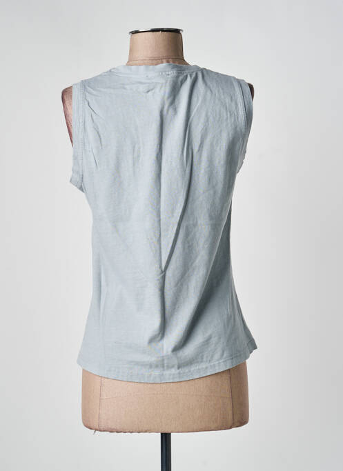 Débardeur stretch sans manche gris O'MER femme