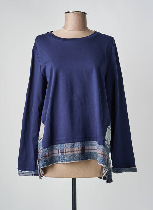 T-shirt stretch manches longues bleu HUMILITY femme