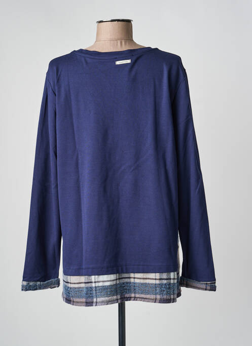 T-shirt stretch manches longues bleu HUMILITY femme