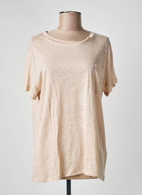 T-shirt coupe droite manches courtes rose JARDIN PRIVÉ femme