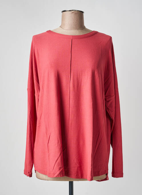 T-shirt coupe droite manches longues rouge GUITARE femme