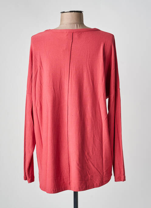 T-shirt coupe droite manches longues rouge GUITARE femme