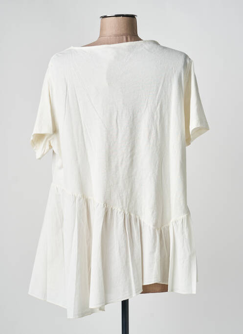 Tunique manches courtes manches courtes beige B.YU femme